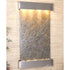 Thumbnail for Adagio Summit Falls Modern Vertical Wall Water Fountain With Soft Lighting And Textured Wall