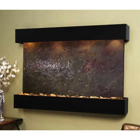 Adagio Sunrise Springs Wall Fountain With White Artificial Flowers