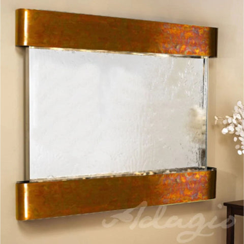 Adagio Teton Falls Wall Fountain With Neutral Wall Finishes