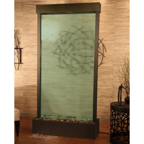 Adagio Tranquil River Floor Fountain - Center Mount Stylish Living Area With Artistic Decor