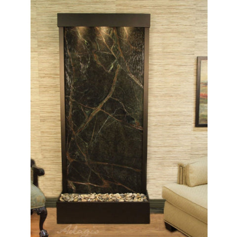 Adagio Tranquil River Floor Fountain for Living Rooms or Lobbies With Earth-Tone Decor And Textures
