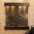 Thumbnail for Adagio Water Features Aspen Falls Wall Fountain With Brown Leather Chair