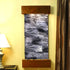 Thumbnail for Adagio Water Features Cascade Springs Wall Fountain With Metallic Table Lamp And Brown Curtain