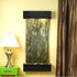 Thumbnail for Adagio Water Features Cascade Springs Wall Fountain With Metallic Table Lamp Placed On A Small Green Table