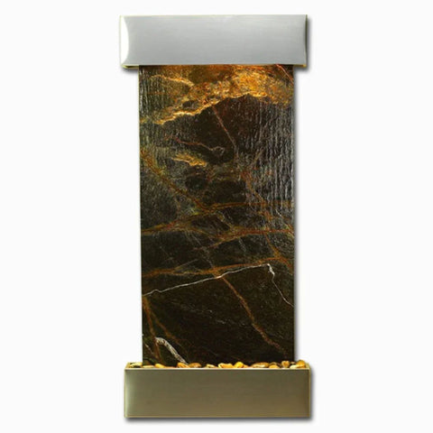 Adagio Water Features Cascade Springs Wall Fountain With Plain White Background