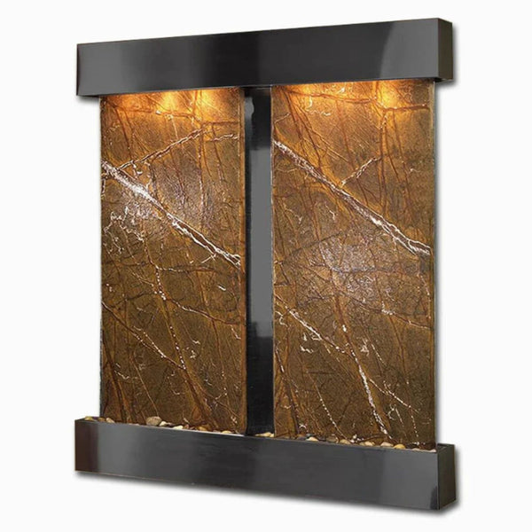 Adagio Water Features Cottonwood Falls Wall Fountain With Plain White Background
