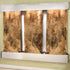 Thumbnail for Adagio Water Features Deep Creek Falls Wall Fountain With Neutral Wall Accent-Magnifico Travertine Stainless Steel Squared
