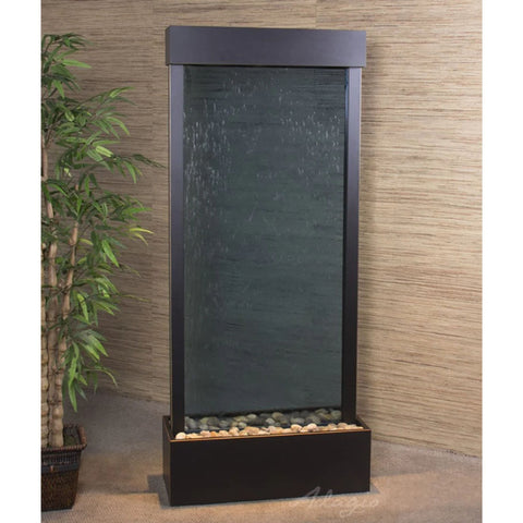 Adagio Water Features Harmony River Floor Fountain - Center Mount With Green Plants