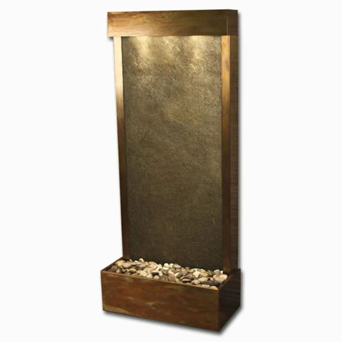 Adagio Water Features Harmony River Floor Water Fountain - Rear Mounted With Plain White Background