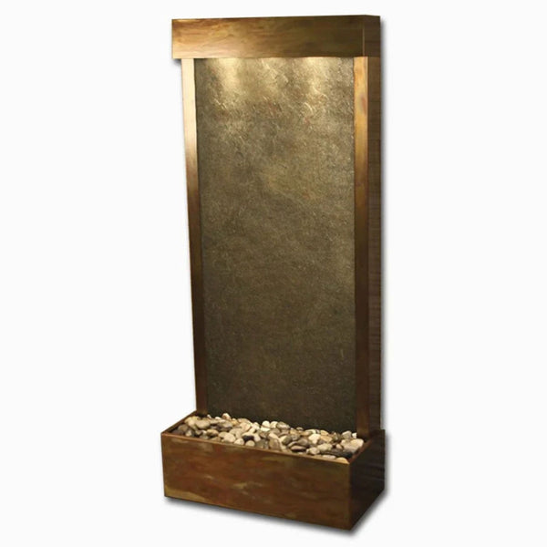 Adagio Water Features Harmony River Floor Water Fountain - Rear Mounted With Plain White Background