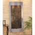 Thumbnail for Adagio Water Features Pacifica Waters Wall Fountain With Hourglass Decor-Multi-Color Feather Stone-Silver Metallic