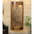 Thumbnail for Adagio Water Features Pacifica Waters Wall Fountain With Palm Plant and Leather Couch-Green Feather Stone-Rustic Copper