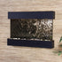 Thumbnail for Adagio Water Features Reflection Creek Wall Fountain With Green Leaves-Silver Mirror-Textured Black