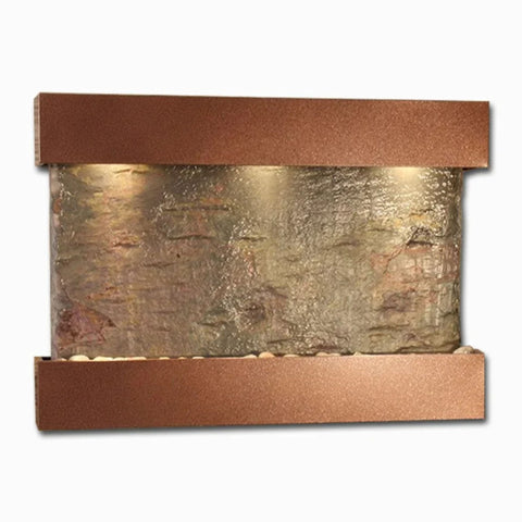 Adagio Water Features Reflection Creek Wall Fountain With Plain White Background