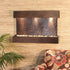Thumbnail for Adagio Water Features Reflection Creek Wall Fountain With Printed Couch-Multi-Color Slate-Copper Vein