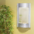 Thumbnail for Adagio Water Features Serene Waters Wall Fountain Silver Mirror-Silver Metallic-White
