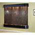 Thumbnail for Adagio Water Features Solitude River Three Panel Wall Fountain Multi-Color Slate-Blackened Copper-Rounded-White With Picture Frame