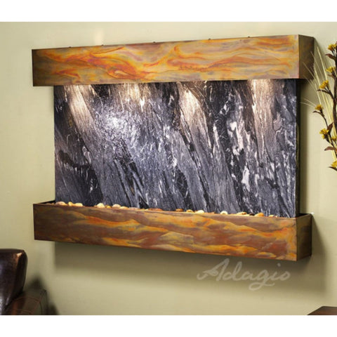 Adagio Water Features Sunrise Springs Wall Fountain With Artificial Flowers