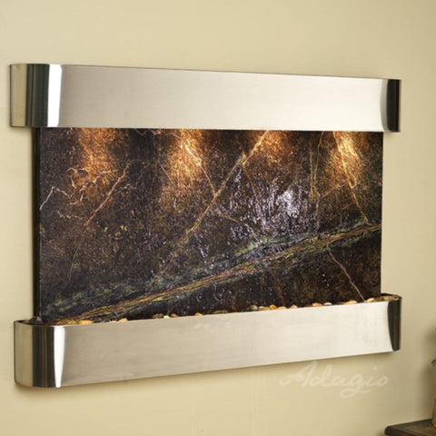 Adagio Water Features Sunrise Springs Wall Fountain With Beige Background