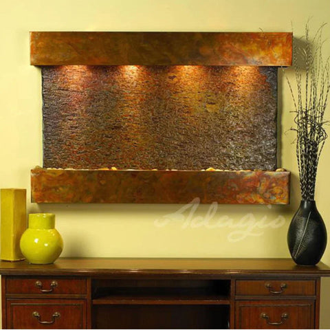 Adagio Water Features Sunrise Springs Wall Fountain With Black Vase