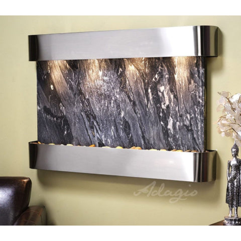 Adagio Water Features Sunrise Springs Wall Fountain With Neutral and Artistic Decor