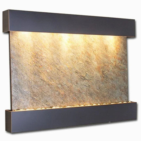 Adagio Water Features Teton Falls Wall Fountain Plain White Background