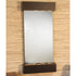 Thumbnail for Adagio Whispering Creek Modern Wall Water Fountain Silver Mirror Blackened Copper White