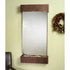 Thumbnail for Adagio Whispering Creek Modern Wall Water Fountain Silver Mirror Copper Vein White