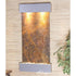 Thumbnail for Adagio Whispering Creek Wall Fountain Rainforest Brown Marble Silver Metallic White