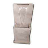 Adelina Lamina Wall Fountain With Plain White Background
