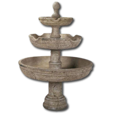 Agrigento Three Tier Outdoor Water Fountain