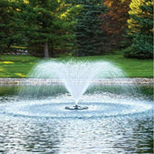 Airmax EcoSeries Fountain Surrounded By Lush Trees