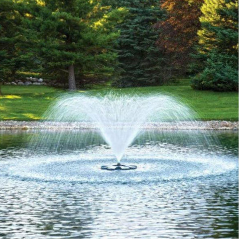 Airmax EcoSeries Fountain Surrounded By Lush Trees