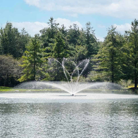 Airmax EcoSeries Half HP Pond Fountain Spinning Blossom Nozzle