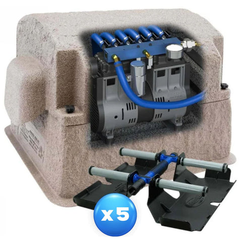 Airmax PondSeries Aeration System  With 5 Diffusers No Weighted Airline