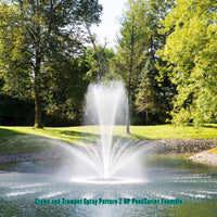 Thumbnail for Airmax PondSeries Pond Fountain Crown and Trumpet Spray Pattern 2 HP