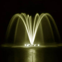 Thumbnail for Airmax PondSeries Pond Fountain With Yellow LED Light At Night