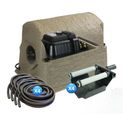 Airmax Shallow Water Aeration System With 4 Diffusers and 4 Weighted Airlines