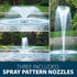 Thumbnail for Airmax SolarSeries Pond Aerating Fountain Three Spray Pattern Nozzles