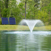 Airmax Solar Fountain Showing Classic Spray Pattern
