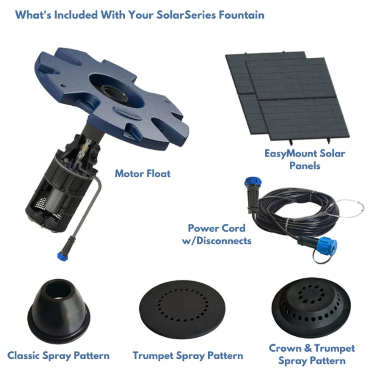 Airmax Solar Pond Fountain Inclusions