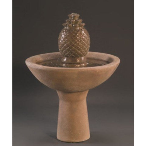 Aloha Pineapple Contemporary Water Fountain Colored Background