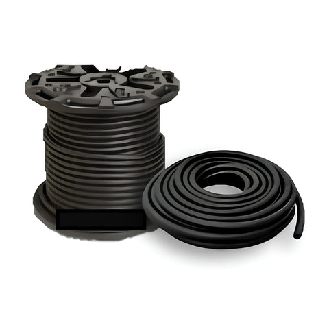 Alpine Self-Weighted Tubing 1 And Half Shown On Large Spool And Coiled Roll