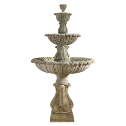 Altus Calanthia Three Tier Fountain With Plain White Background