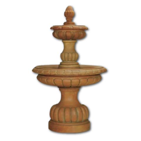 Ambra Two Tier Fountain With Plain White Background
