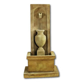 Amphorae Wall Fountain With Plain White Background