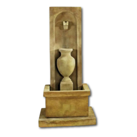 Amphorae Wall Fountain With Plain White Background