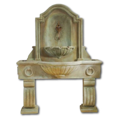 Anduze Wall Fountain For Spout With Plain White Background