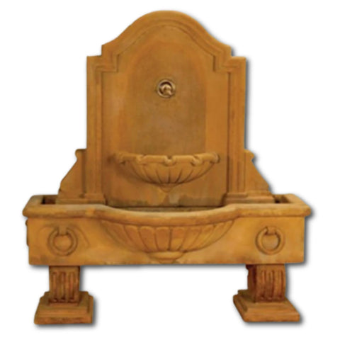 Anduze Wall Fountain Short For Spout With Plain White Background