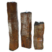 Anjon All Natural Basalt Columns Set Plain White Background